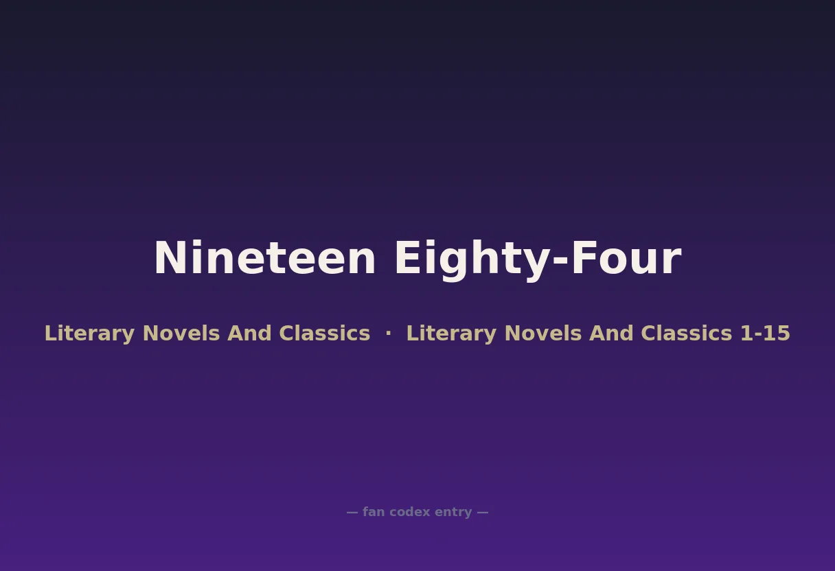 Nineteen Eighty-Four